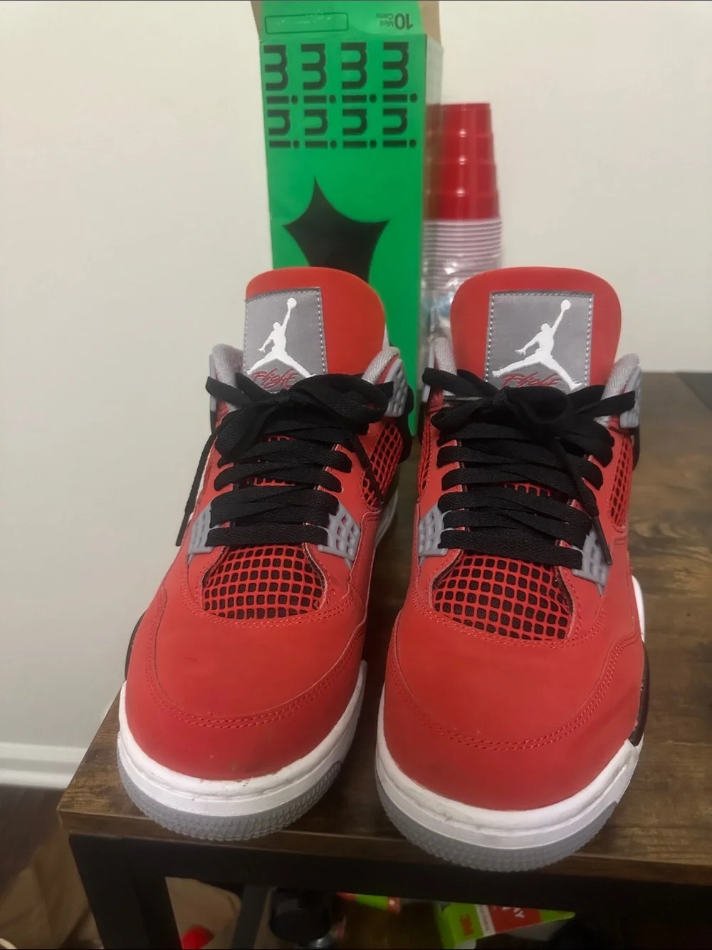 Jordan Red and Black Retro Sneaker Shoes